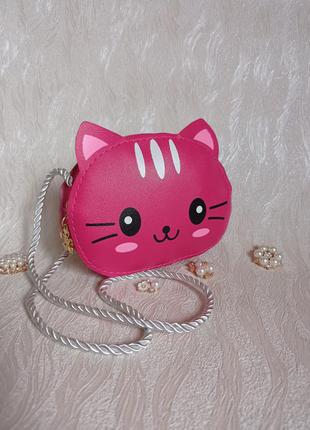 Сумочка кошка для девочки/ розовый котик