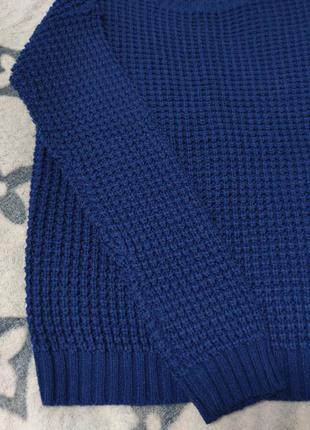 Синій джемпер светр2 фото