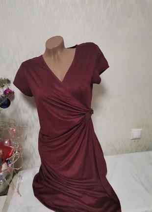 Шикарное платье из замши