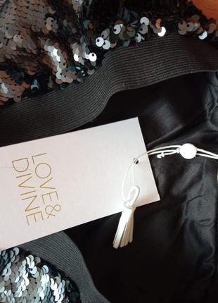 Шикарная юбка в пайетках новая премиального бренда love&divine5 фото