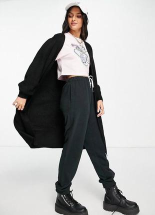 Кардиган чорний подовжений