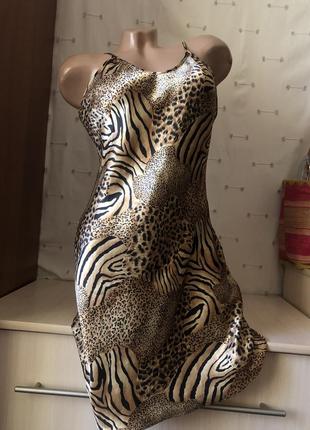 Шёлковая рубашка с тигровым принтом