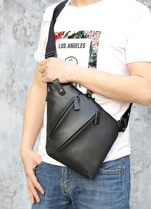 Сумка чоловіча шкіряна через плече