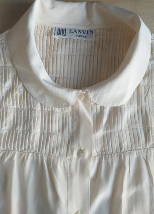 Lanvin vintage шелковая блуза1 фото