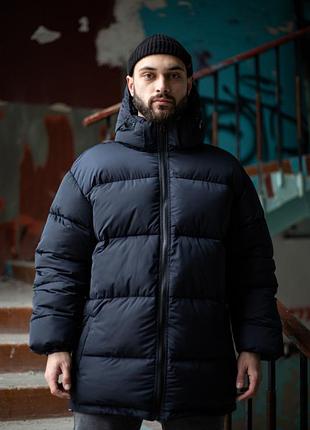 Зимовий пуховик "heat" синій