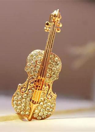 Брошь скрипка