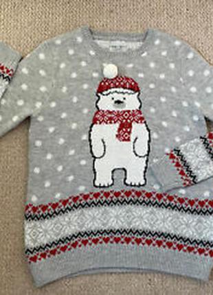 Новорічний светр світшот m-l1 фото