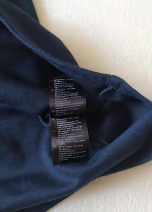Брендовое платье отрезное по талии тёмно-синего цвета5 фото