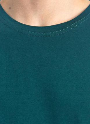 Жіноча темно зелена футболка, бавовна 100%, щільність 160 , футболки з нанесенням логотипів4 фото