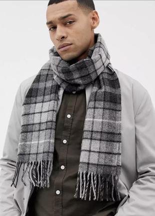 Вовняний шарф 100 лама , великий і теплий