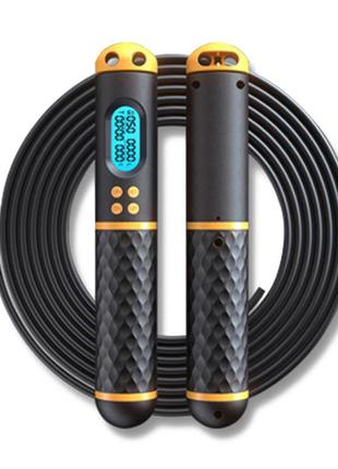 Умная скоростная скакалка на подшипниках с электронным счетчиком прыжков, калорий и...