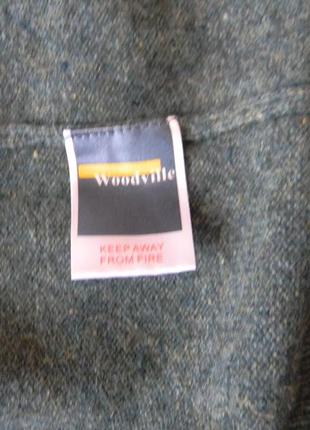 Woodville мужская кофта на молнии р.l 100% овечья шерсть9 фото