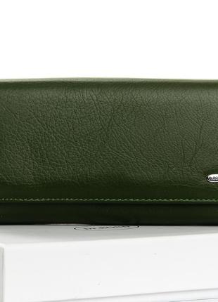 Женский классический кошелек кожа dr. bond w46 dark-green