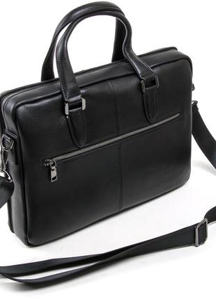 Деловая мужская сумка-портфель с ручками  br.ton be черного цвета, сумка мужчине на каждый день2 фото
