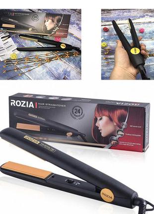 Утюжок rozia hr 702 выпрямитель для волос стайлер плойка для выпрямления bf1 фото