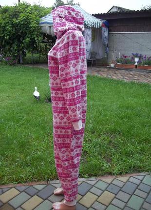 ( 46 р) флисовый кигуруми женский комбинезон пижама б/у3 фото