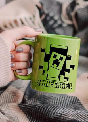 Чашка minecraft