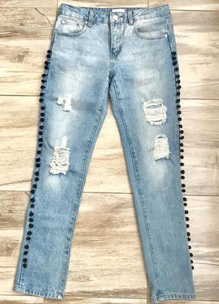 Супер модные джинсы с высокой талией3 фото