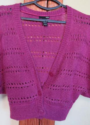 Ажурная накидка болеро