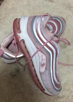 Кроссовки  nike air max 97 ultra 17 lx particle rose womens р.39.5 стелька 25.5см оригинал!!!