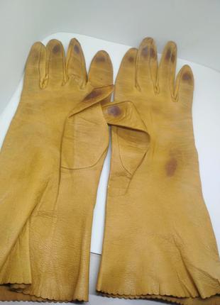 Брендовые кожаные перчатки gant chanut2 фото