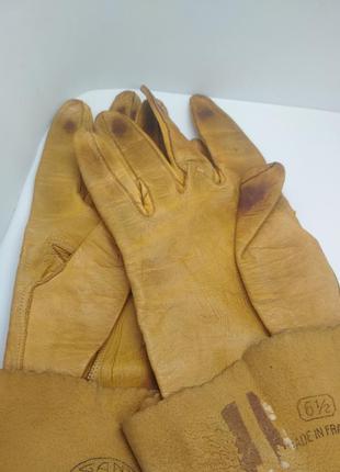 Брендовые кожаные перчатки gant chanut3 фото