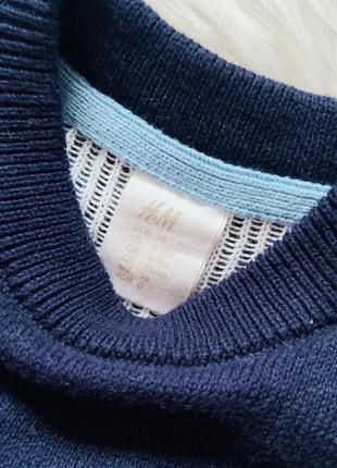 Красивый новогодний свитер h&m мальчику 6-9 месяцев2 фото
