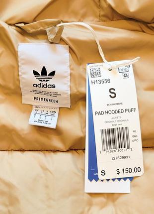 Пуховик adidas pad hooded puff оригинал оригінал original хит сезона!5 фото