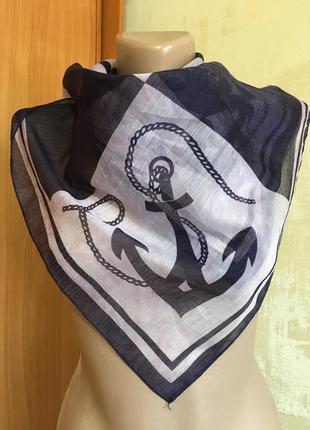 Тоненький шийну хустку,морська тематика!