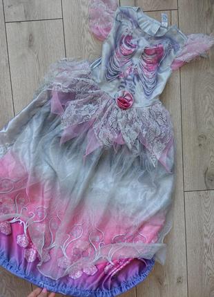 Сукня на хеловін, скелет, костюм на хеловін