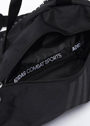 Спортивна сумка трансформер adidas, чорна з золотим логотипом karate4 фото