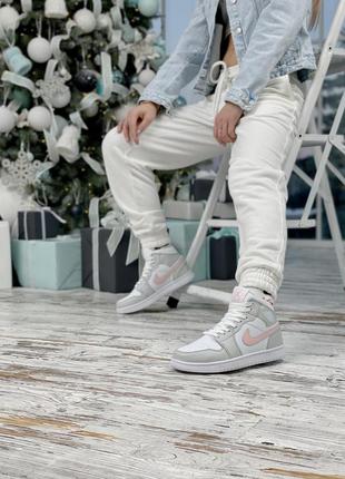 Кросівки jordan 1 retro high grey кроссовки