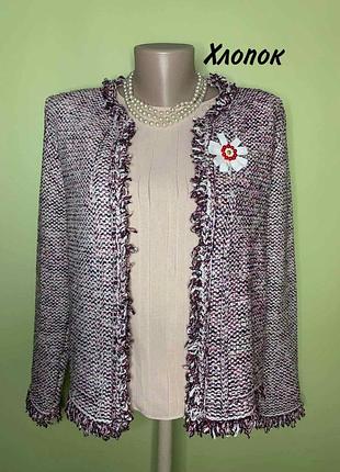 Жакет букле massimo dutti