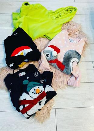 Новогодний свитер primark с белочкой 4