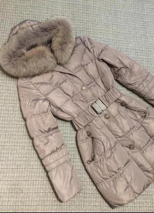 ❄пуховик пальто куртка плащ тепла зимова довга курточка пальто-пуховик базова база класика зима1 фото