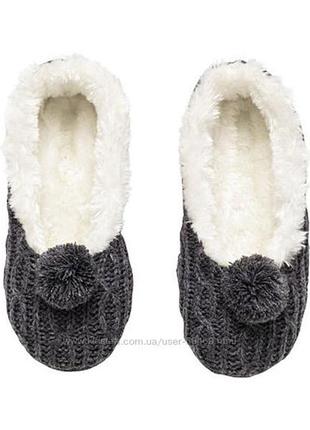 Домашні тапки н&м на хутрі, р. 36/37