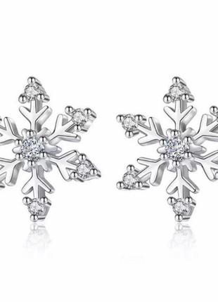 Снрьги-гвоздики снежинки❄️❄️серебро 💎💎💎