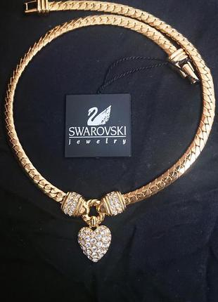 Колье ожерелье чекер сваровски swarovski оригинал