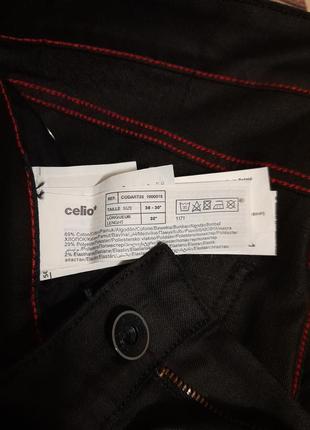 Стильні джинси чорного кольору celіo. w30/l32. slim fit.10 фото
