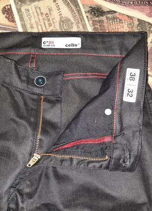 Стильні джинси чорного кольору celіo. w30/l32. slim fit.4 фото