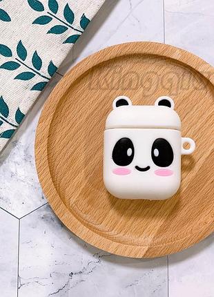 Захисний силіконовий чохол з карабіном для airpods 1/2 та tws "panda"