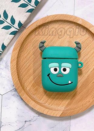 Захисний силіконовий чохол з карабіном для airpods 1/2 та tws "suilvan"
