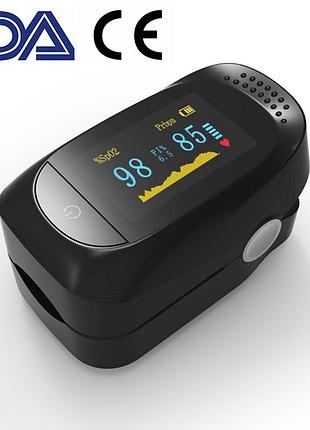Пульсоксиметр пульсометр оксиметр на палец pulse oximeter s35bb измеритель пульса, кислорода, уровня сатурации