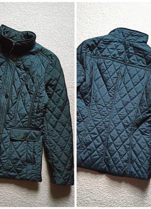Стёганая куртка цвета морской волны, размер с-м.3 фото
