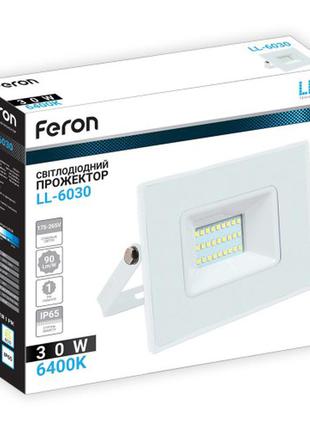 Светодиодный прожектор feron ll-6030 30w