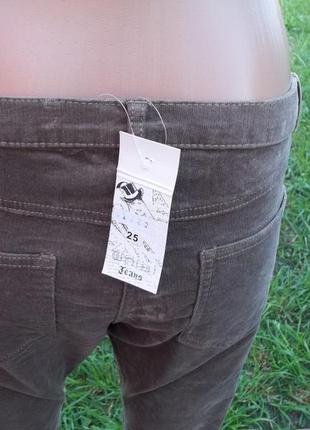 ( 48 р талия - 90см ) george стрейчевые вельветовые штаны скинни  оригинал3 фото