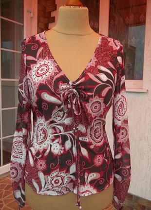 (46р) s.oliver легкая блузка рубашка кофта свитер туника новая7 фото