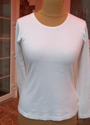(46/48р) 100% коттон новый трикотажный свитер кофта пуловер джемпер туника футболка блузка