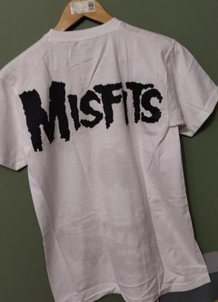 Футболка misfits logo белая2 фото