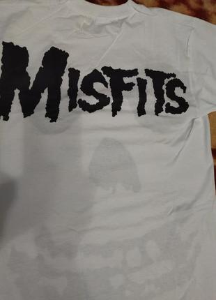 Футболка misfits logo белая3 фото